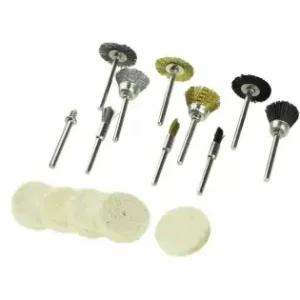 Perii de sarma si pasle de lustruit, set 15 buc. Mai ieftin