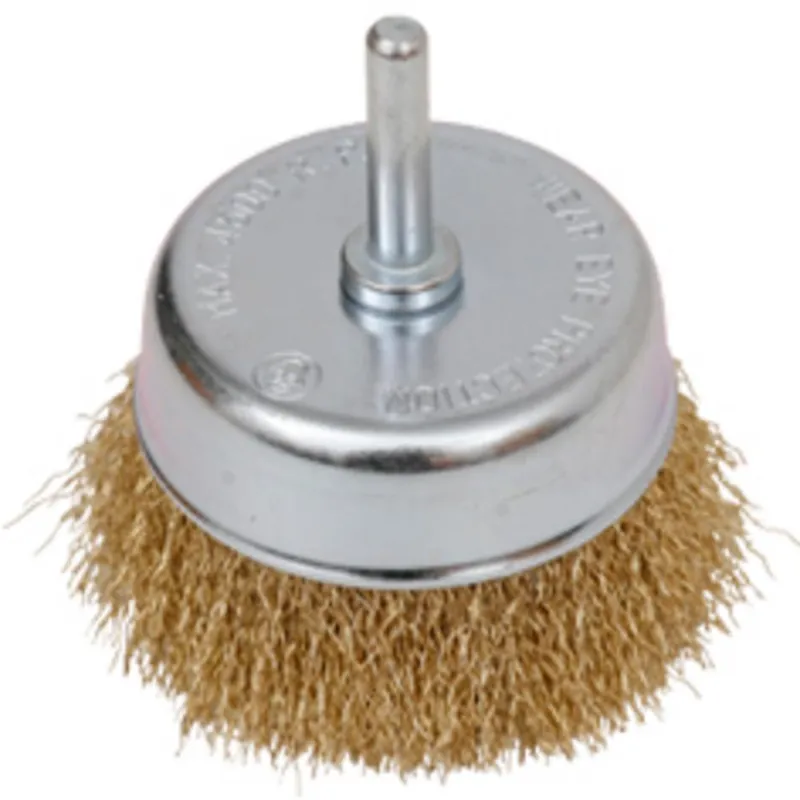 Cel mai bun preț Perie cu cupă rotativă, ondulată, 75 mm, mâner KLC