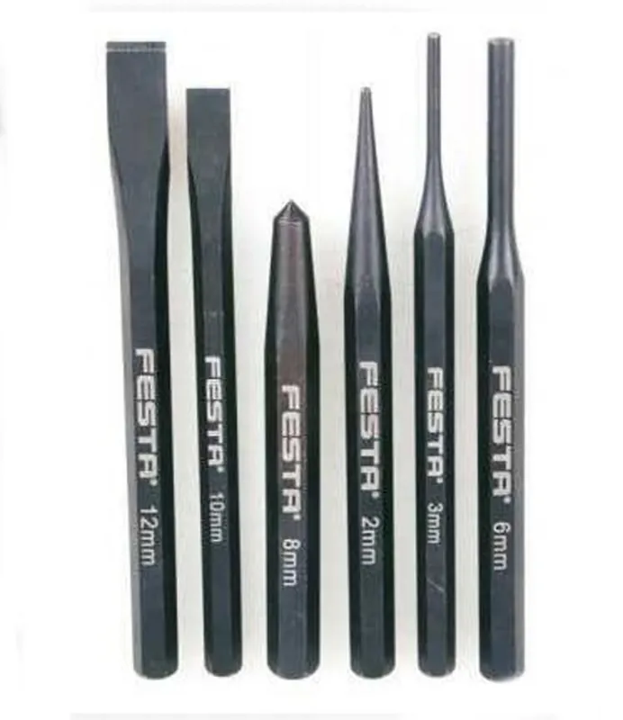 Set dalta + poanson CrV 5 buc Livrare gratuită