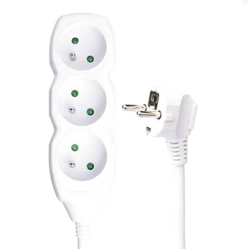 Cel mai bun preț Prelungire cablu 250V 3m/3 Z/ Alb KLC