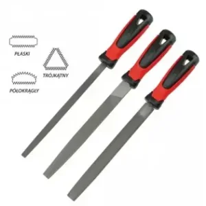 Set de pile pentru metal 200mm, 3 buc. Cel mai bun preț