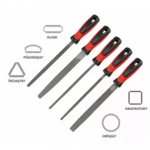 Set de pile pentru metal 200mm, 5 buc. Preferatul clienților