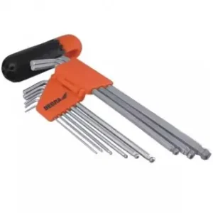 Set imbusuri cu sfera CrV 1/16" - 3/8", 9buc. Popular