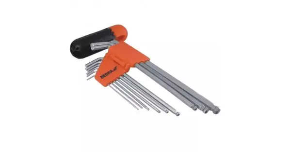 Set imbusuri cu sfera CrV 1/16" - 3/8", 9buc. Popular