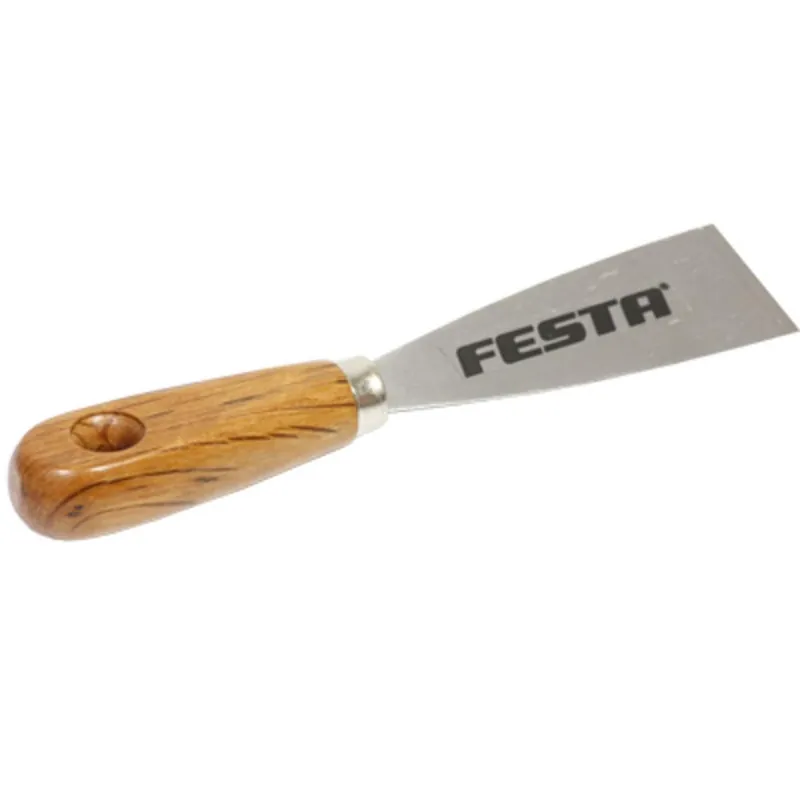 Spatula spatula 40 mm cu maner din lemn Discount