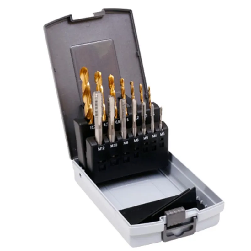 Reducere specială HSS robinet + HSSTiN M3-M12mm set de burghiu 14d