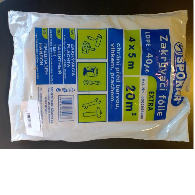 Folie de acoperire cu grosimea de 4x5 m cu 40 de ani Livrare gratuită