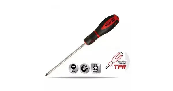 Surubelnita plata 6x125mm,otel S2,maner din 3-materiale Cel mai vândut