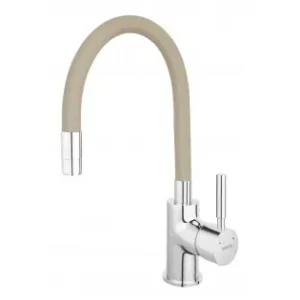 Cumpără acum Baterie stativa bucatarie cu pipa flexibila, bej Zumba Ferro