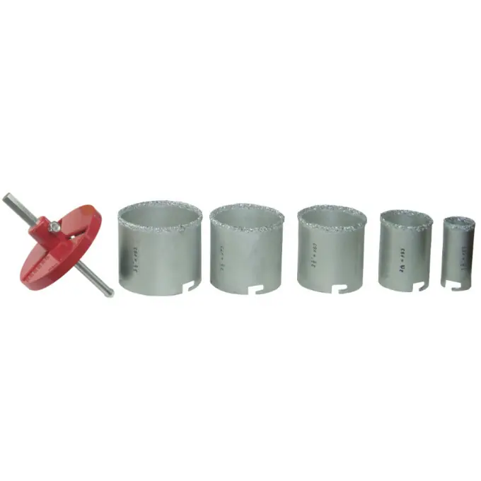 Comandă acum Set Freze Carbura Tungsten Beton 33-53-67-73-83 mm; Evotools 640044