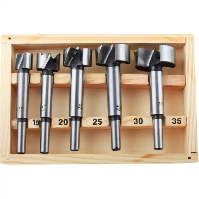 Preț redus Set Freza Lemn 5 buc 15-35 mm Evotools 640034