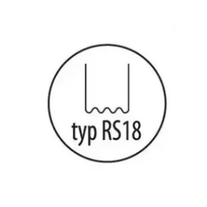 Capse, agrafe pentru reparat plastic tip RS18, 0,8mm, val mic, 100buc Disponibil imediat