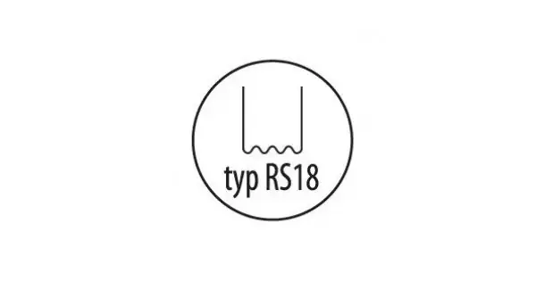 Capse, agrafe pentru reparat plastic tip RS18, 0,8mm, val mic, 100buc Disponibil imediat