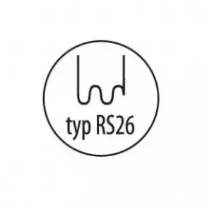 Cumpărături sigure Capse, agrafe pentru reparat plastic tip RS26, 0,6mm, val mare, 100buc