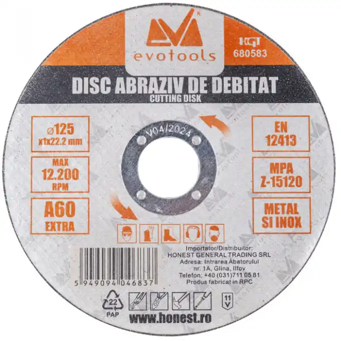 Disc Abraziv de Debitat ETS 355 x 3.2 mm; granulatie A36 Reduceri