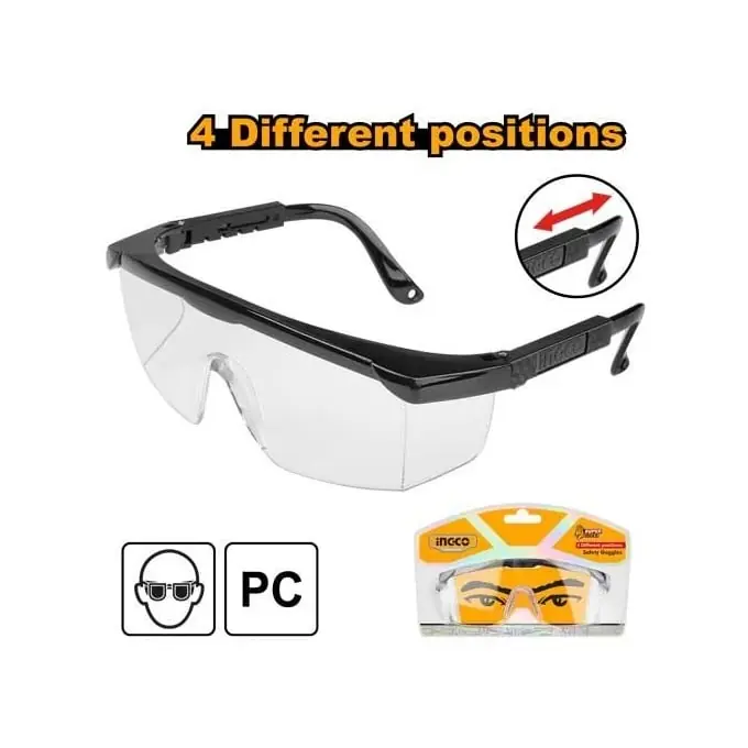 Ochelari de protectie cu reglaj, 4 pozitii, Ingco HSG04 Ofertă exclusivă