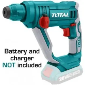 Ciocan rotopercutor cu acumulator - 1.5J - Li-Ion - 20V TOTAL Preț promoțional