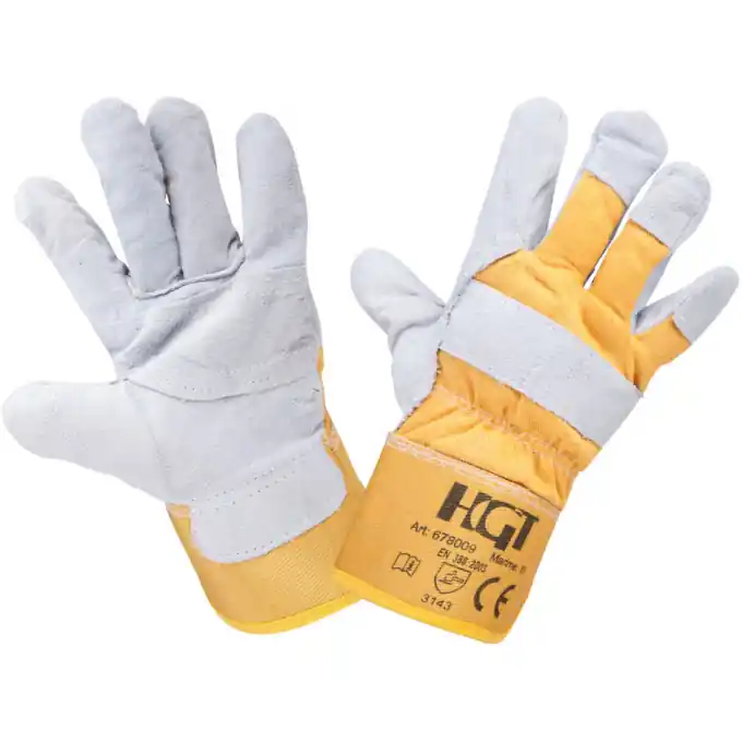 Manusi din Piele si Panza Imblanite marime: 10.5 Ofertă limitată