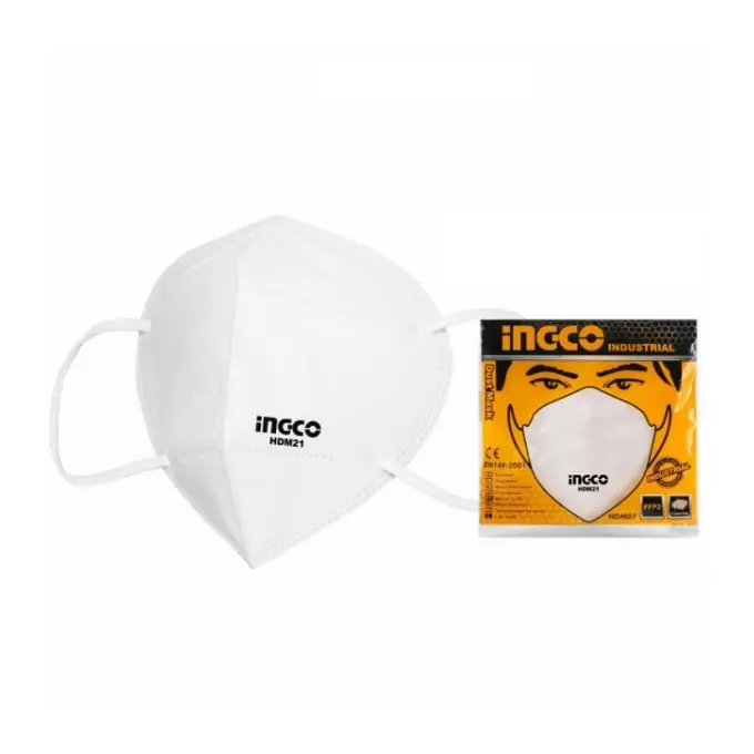 Transport gratuit Masca Protectie FFP2, 4 Straturi, Set 20 Buc, Non-Medicala, INGCO HDM21 - HDM21