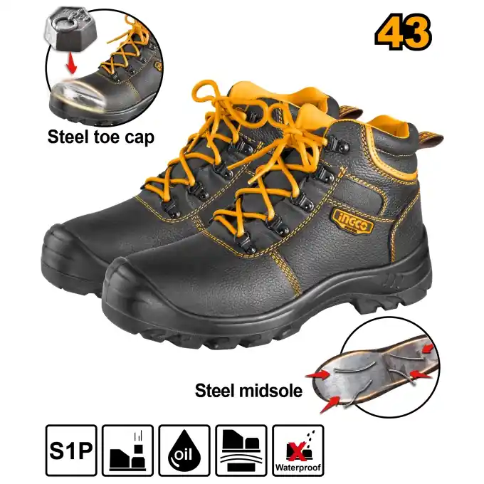 Bocanci Protectie Negri cu Varf Talpa Metalica 45 Cumpără acum