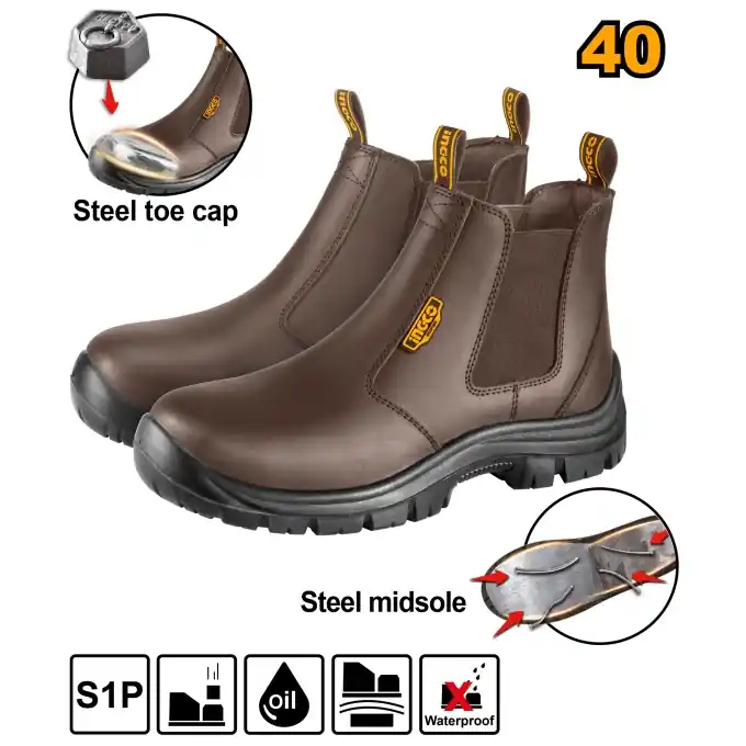 GHETE PROTECTIE MARO CU VARF SI TALPA METALICA MARIME 45 INGCO SSH08S1P.45 Chilipir