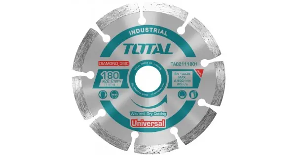 Ofertă de sezon Disc debitare beton, Total, 180mm, taiere umeda / uscata