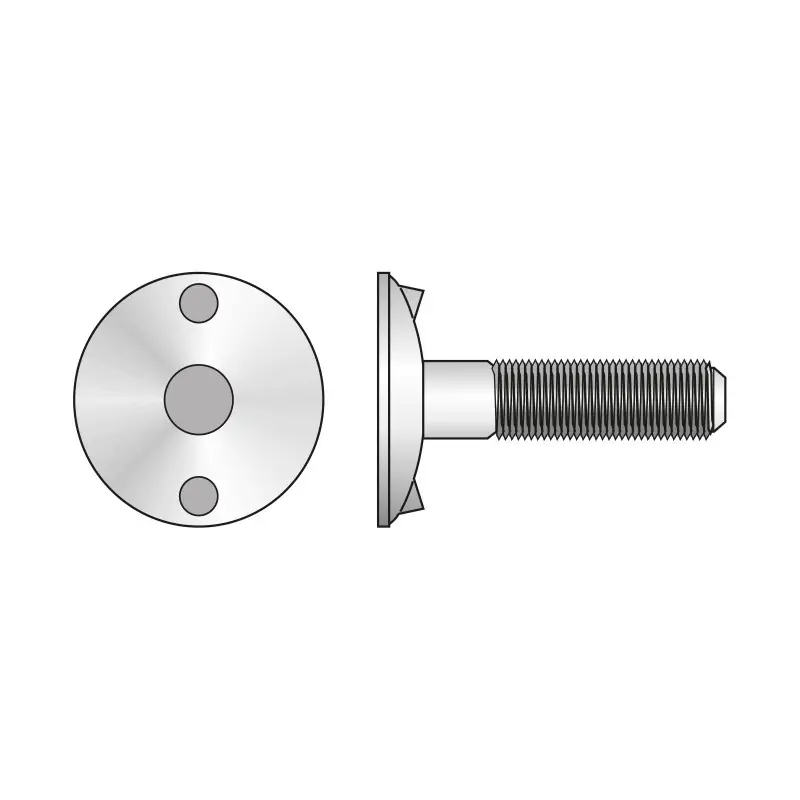 Surub elevator + contra saiba si piulita DIN 15237, otel, Rocast Bestseller