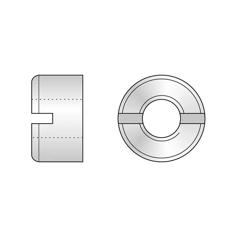 Piulita rotunda cu crestatura DIN 546, otel, Rocast Premium