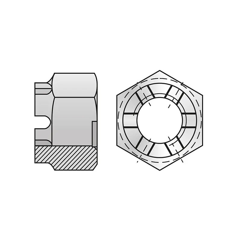Piulita crenelata DIN 935, otel, gr.6, Rocast Reducere