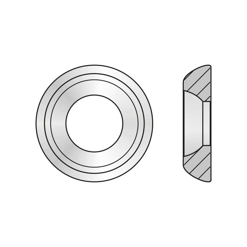 Cumpărături sigure Saiba rozeta forma R1, alama, nichelat, Rocast