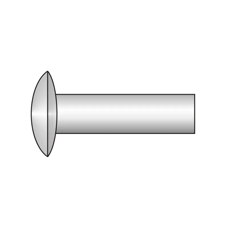 Cel mai vândut Nit cu cap semibombat DIN 662, otel, Rocast