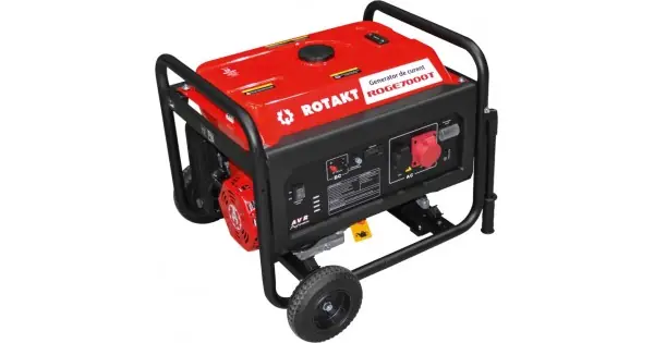 Reducere Generator de curent pe benzina ROGE7000T, 6.8 kW - 380 V