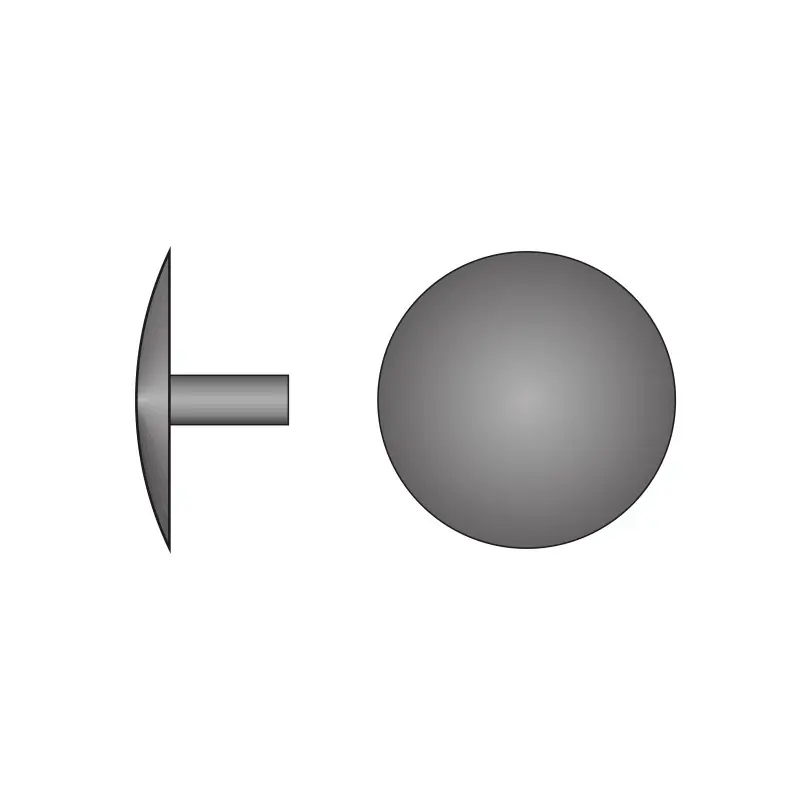 Capacele din plastic ø15 mm cu picior cilindric, plastic, colorat, Rocast Doar azi