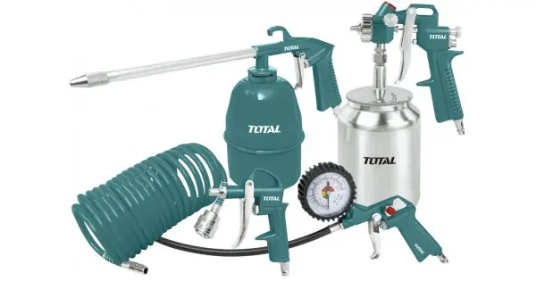 Kit aer comprimat 5 piese Total TATK051 Ofertă limitată