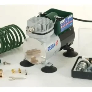 Ofertă Kit aerograf cu mini compresor DEDRA DED7470 300W, 3, 5bar