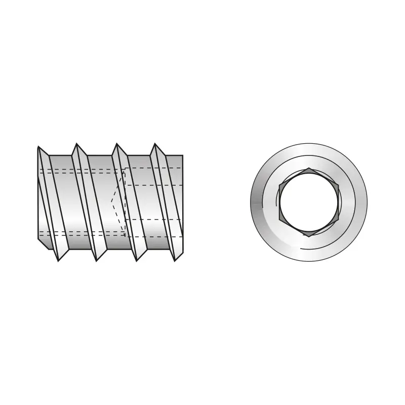 Livrare rapidă Piulita de insertie cu soclu hexagonal, otel, Rocast