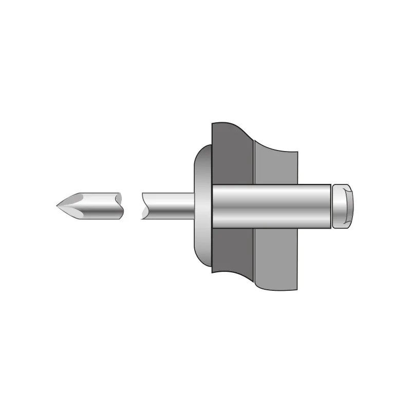 Preț promoțional Pop-nit cap lat, Aluminiu - Inox, Bralo