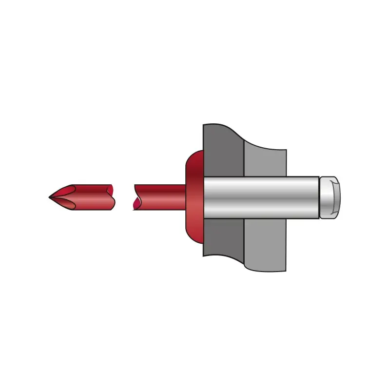 Noutate Pop-nit standard cap bombat colorat, Aluminiu - Otel, Bralo