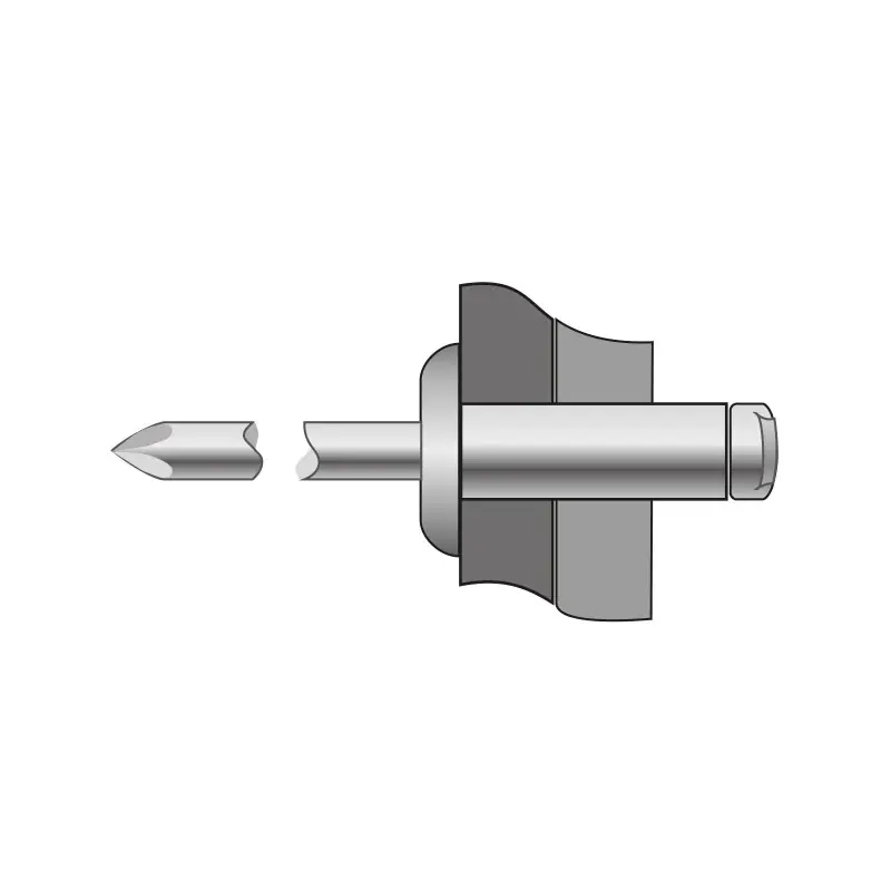 Ofertă exclusivă Pop-nit tubular cap bombat, Aluminiu - Otel, Bralo