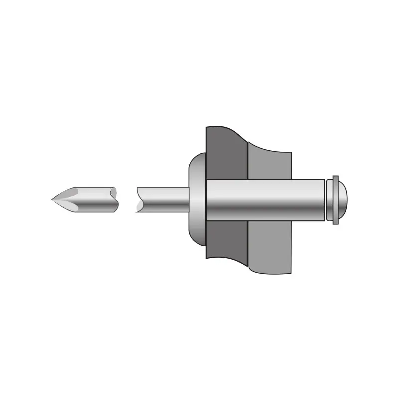 Ofertă limitată Pop-nit peeled cap bombat, Aluminiu - Otel, Bralo