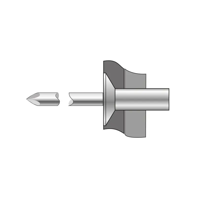 Nu rata Pop-nit etans cap tesit 120, Aluminiu - Otel, Bralo