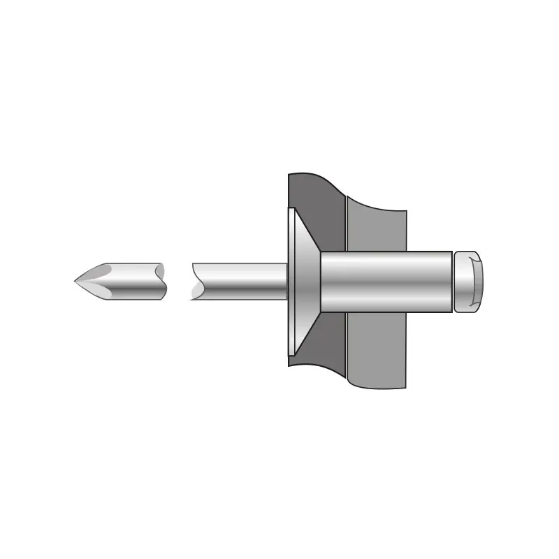 Pop-nit cap tesit 120, Otel - Otel , Bralo Preț redus