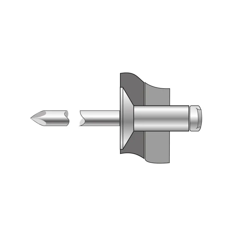 Ofertă exclusivă Pop-nit cap tesit 120, Inox A2 - Inox A2, Bralo