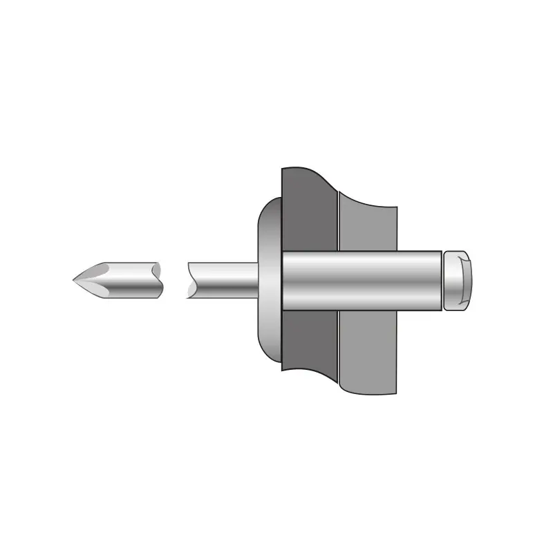 Noutate Pop-nit cap lat, Inox A2 - Inox A2, Bralo