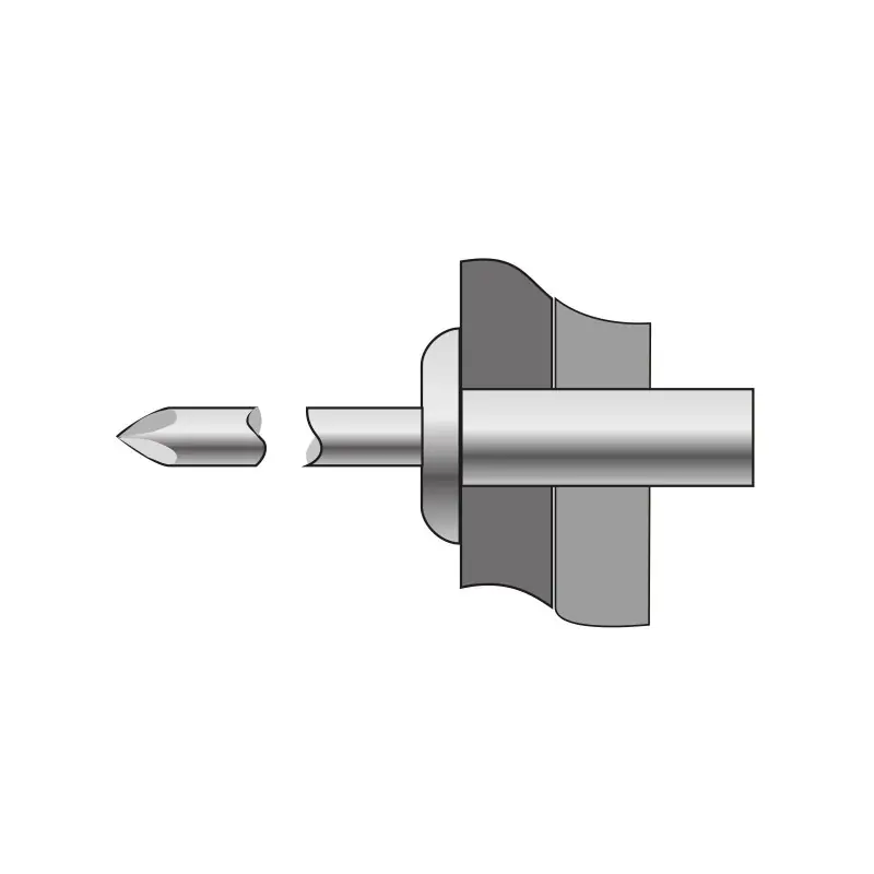Pop-nit etanse cap bombat, Inox A2 - Inox A2, Bralo Popular
