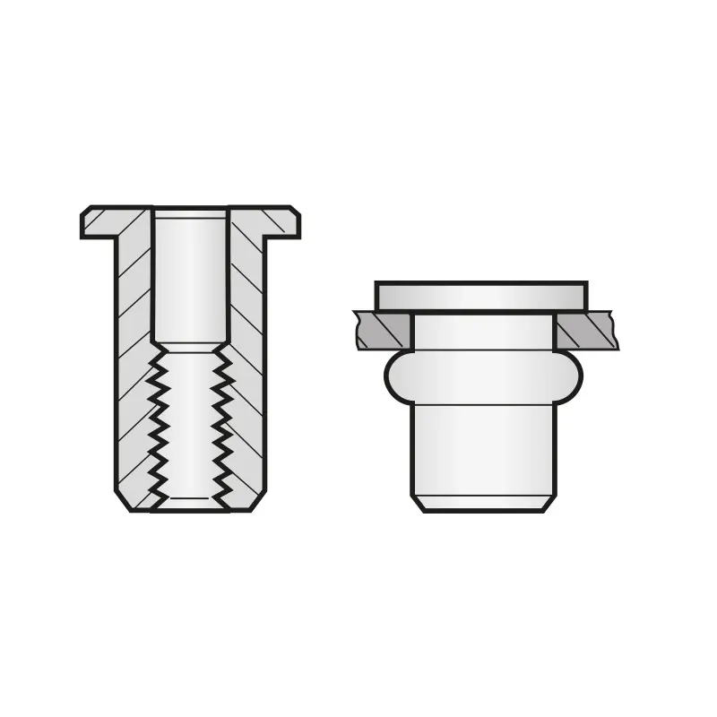 Piulita-nit standard, Aluminiu, Bralo Preț mic