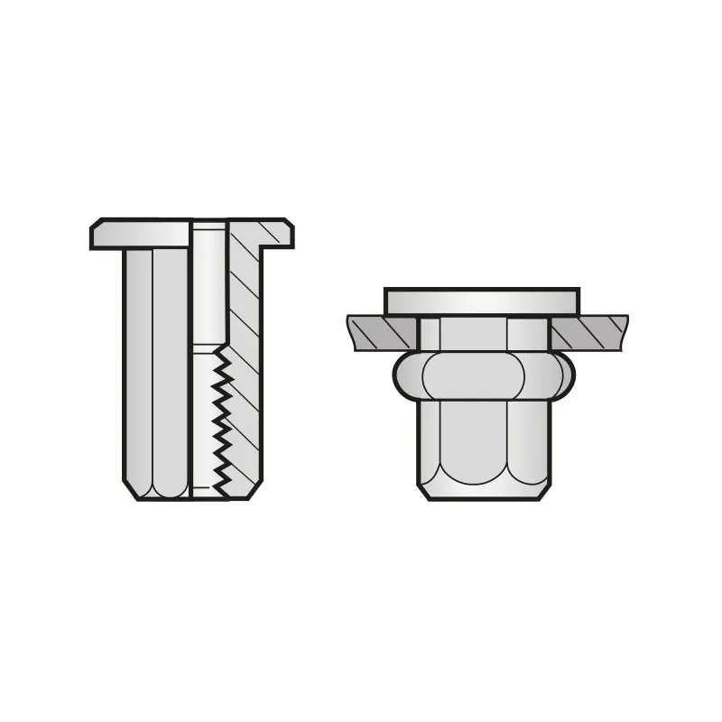 Piulita-nit hexagonale cap lat, otel, Bralo Transport gratuit