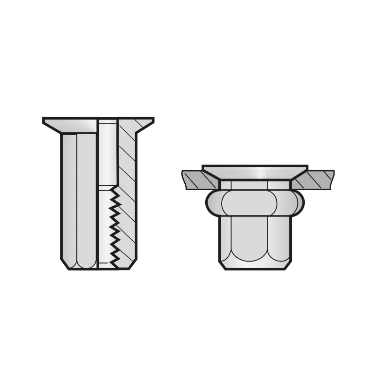 Piulita-nit hexagonale cap tesit, otel, Bralo Preț redus