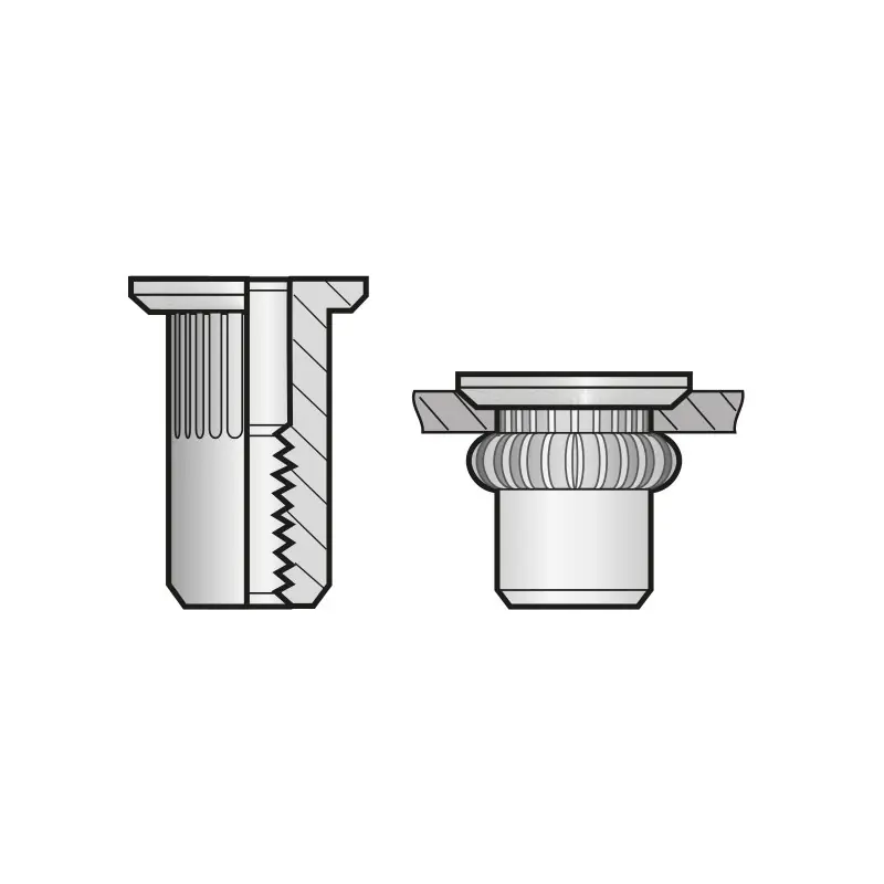 Ieftin Piulita-nit ingropate cap tesit 90, otel, Bralo