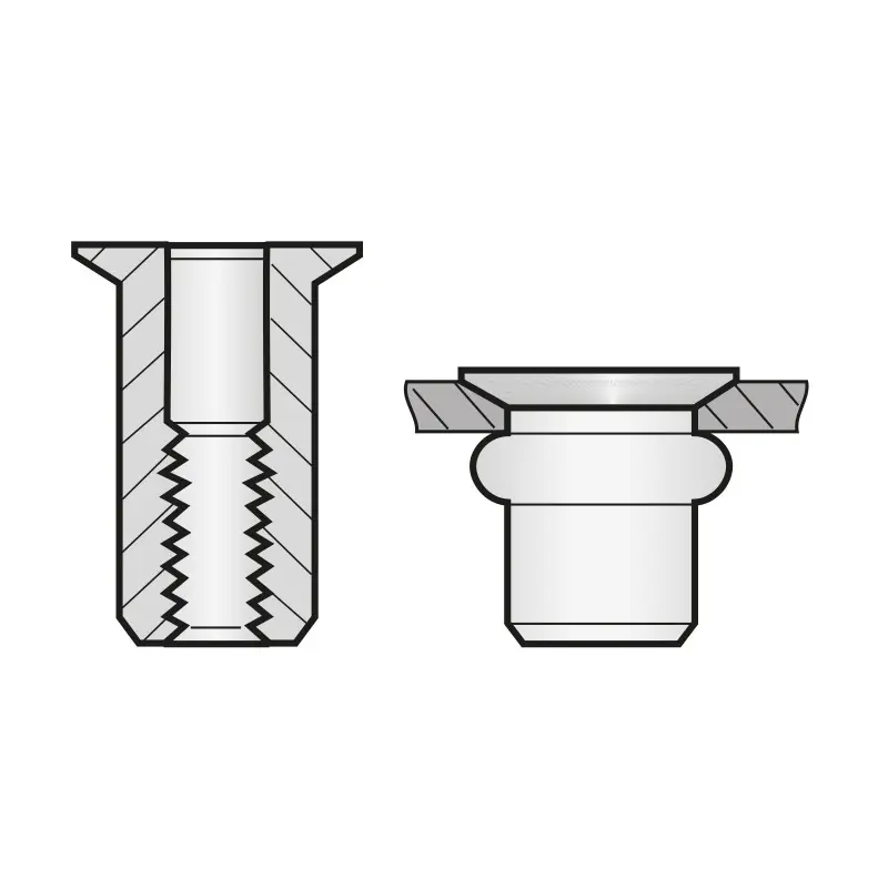 Piulita-nit cap tesit, inox, Bralo Bestseller